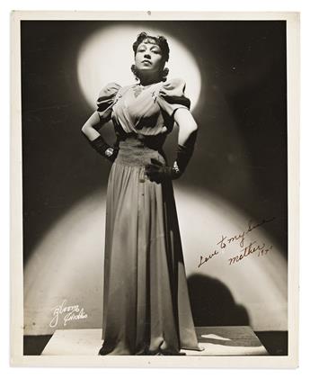 (ENTERTAINMENT--MUSIC.) Promotional photographs of the singer Etta Moten.